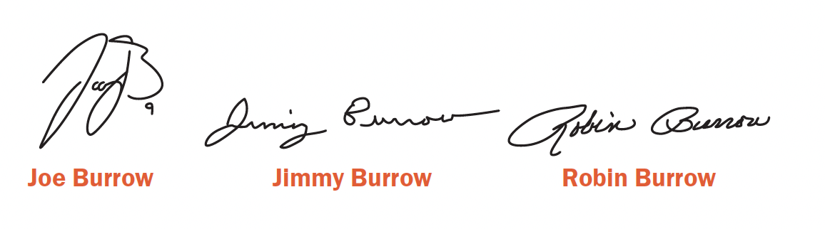Joe Burrow, Jimmy Burrow, Robin Burrow
