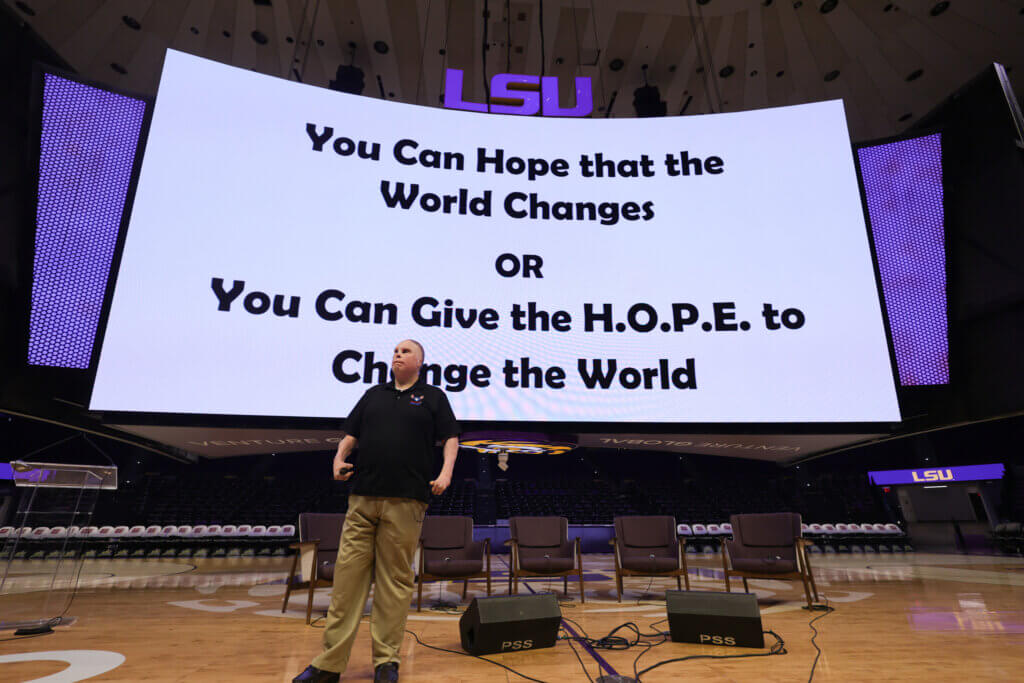 3rd Annual Planting Seeds of Hope event keynote speaker Rick Yarosh shared personal stories that mirrored the Joe Burrow Foundation&rsquo;s goal of fostering mental strength.