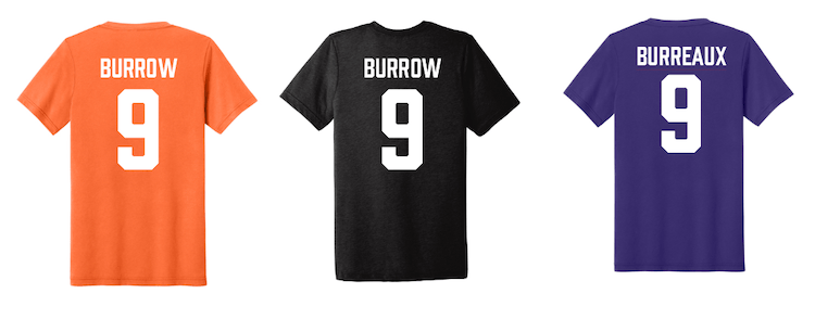 Joe Burrow Foundation Do Good Shirts Back